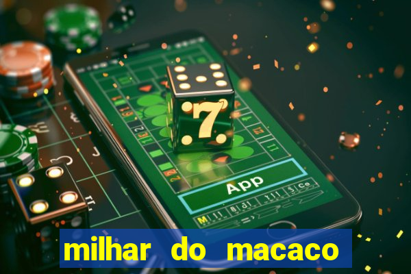 milhar do macaco que mais saem no jogo do bicho